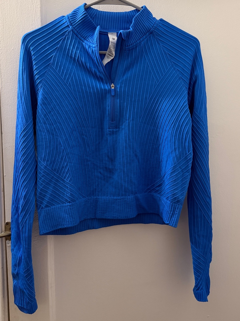 lululemon athletica Ribbed Half-Zip Pullover - Bright Blue